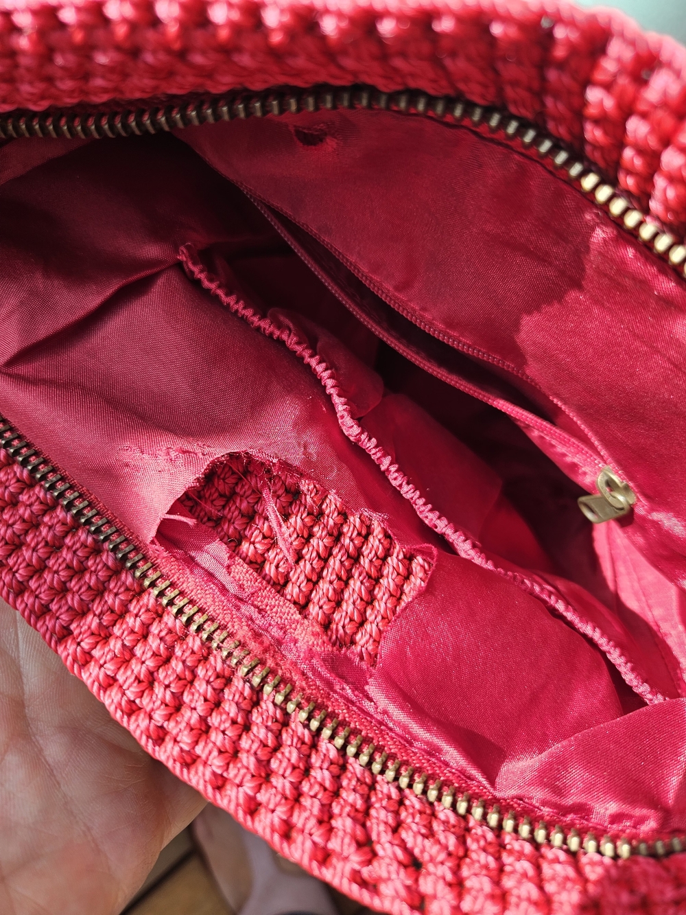 The Sak Handwoven Red Crossbody Bag - Picture 5 of 5